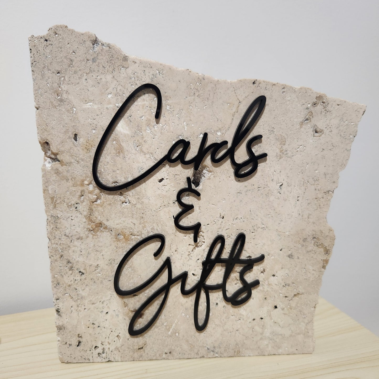 Classic Travertine Stone Signs