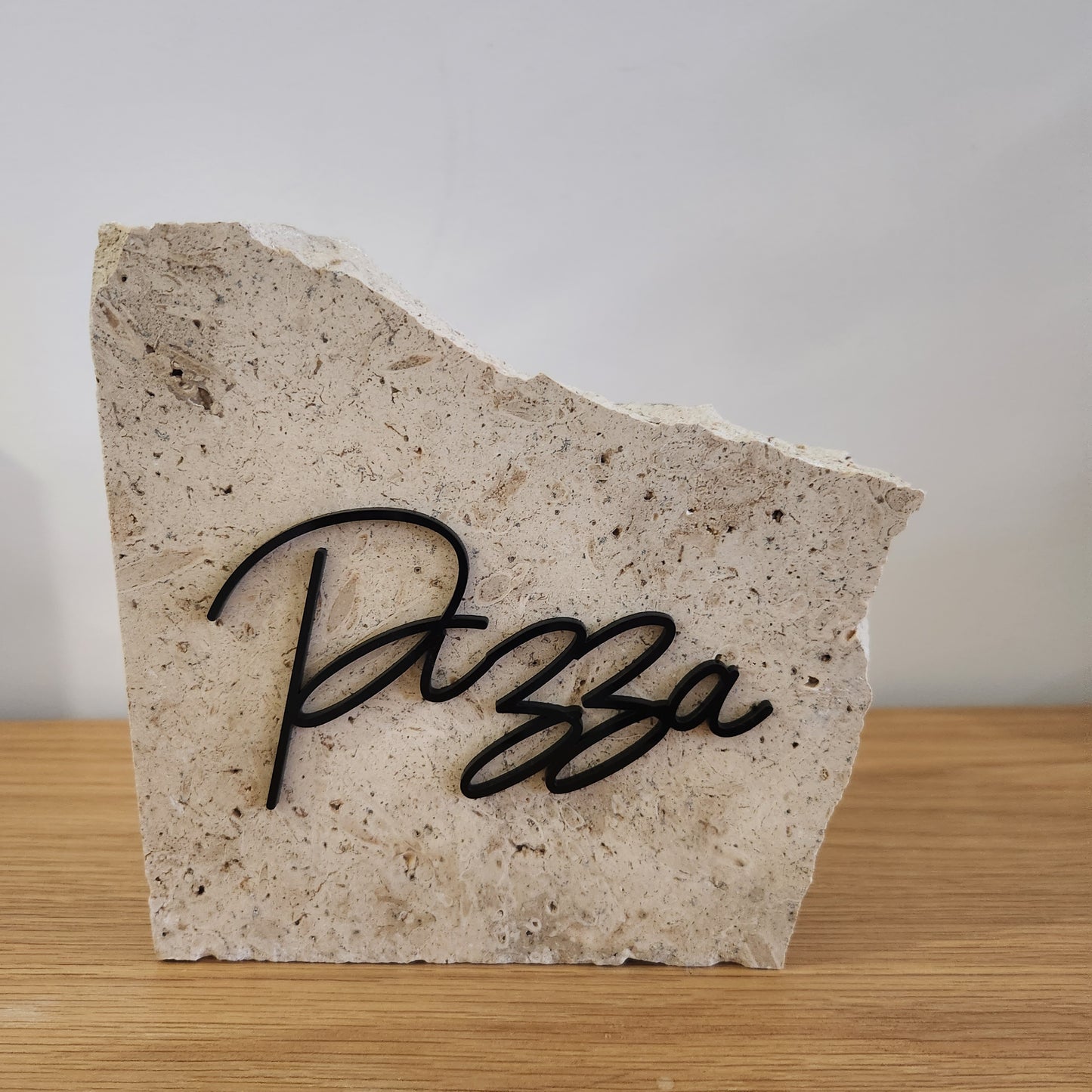 Classic Travertine Stone Signs