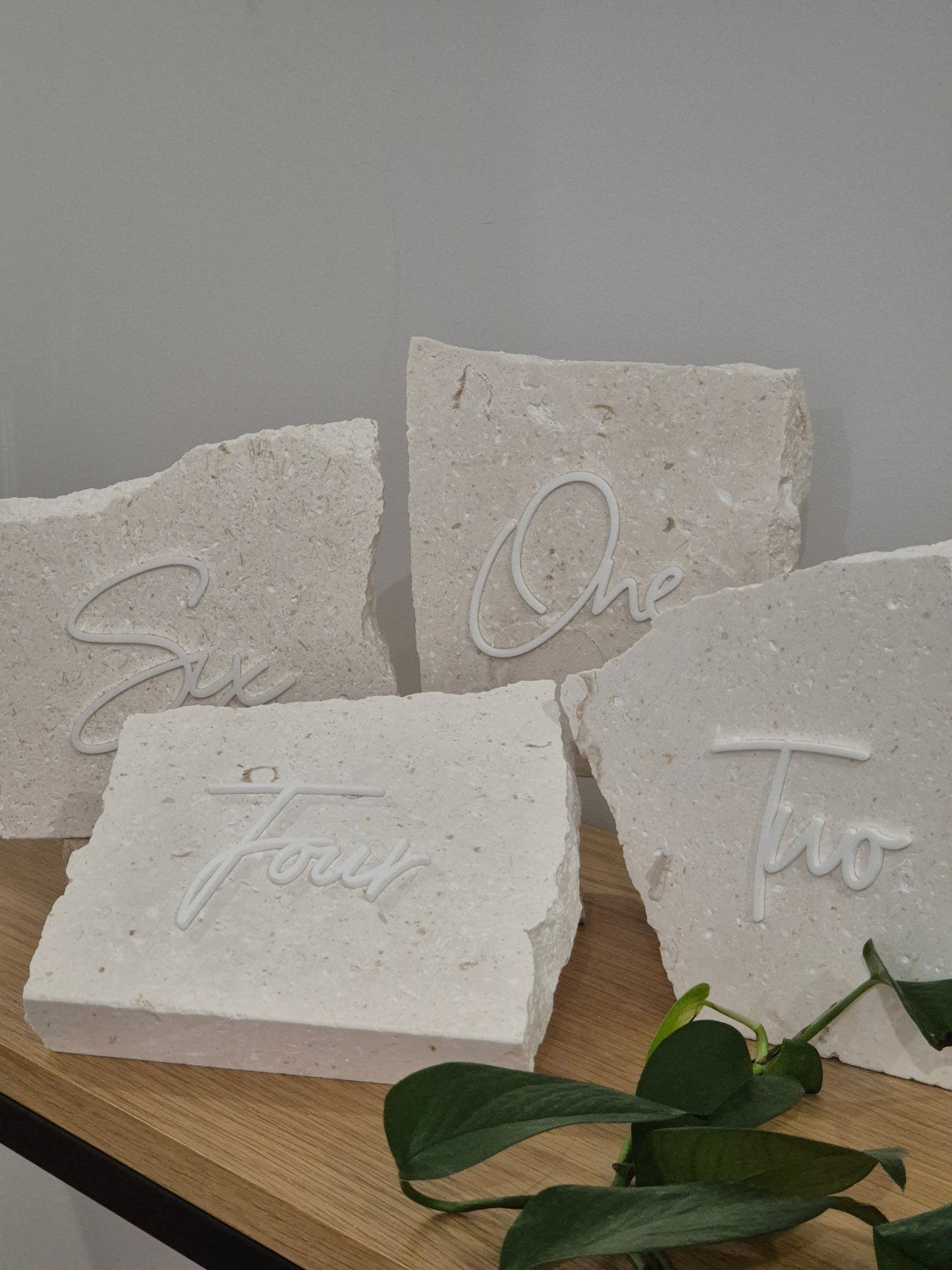 Limestone Table Numbers