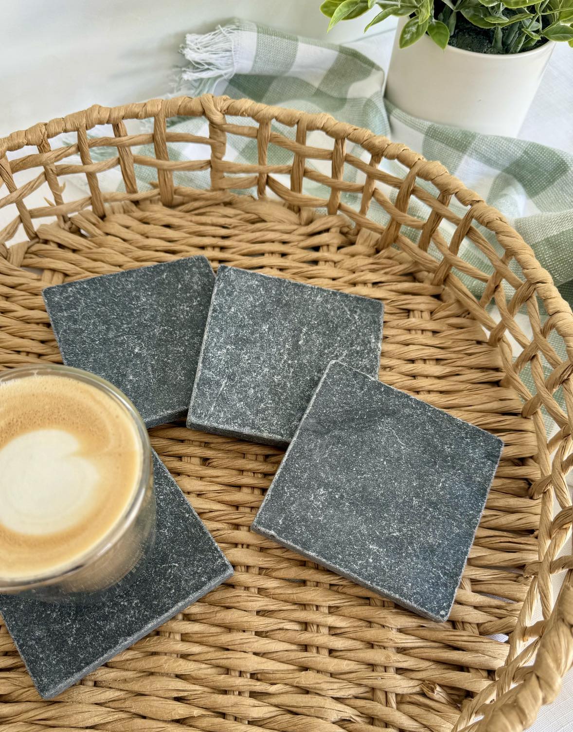 Black Marble Coasters