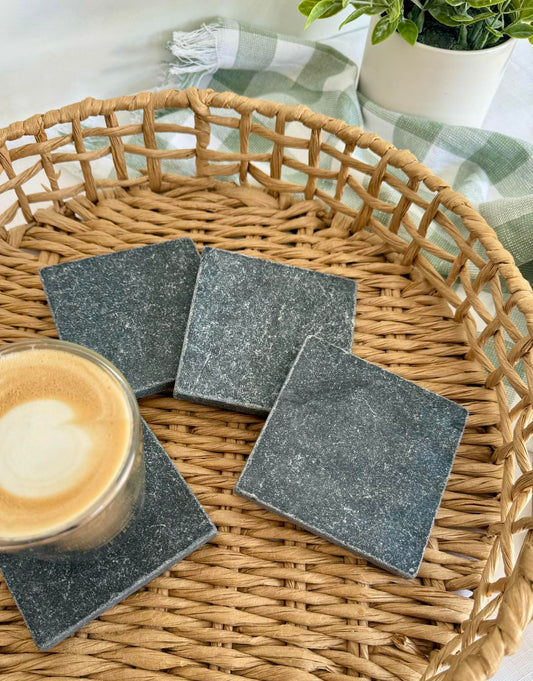 Black Marble Coasters