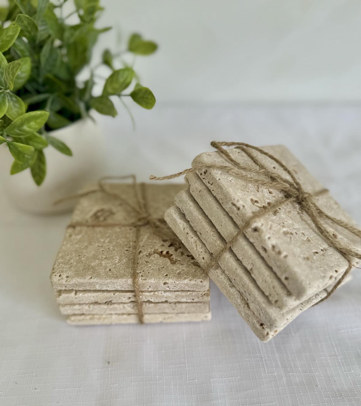 Classic Travertine Coasters