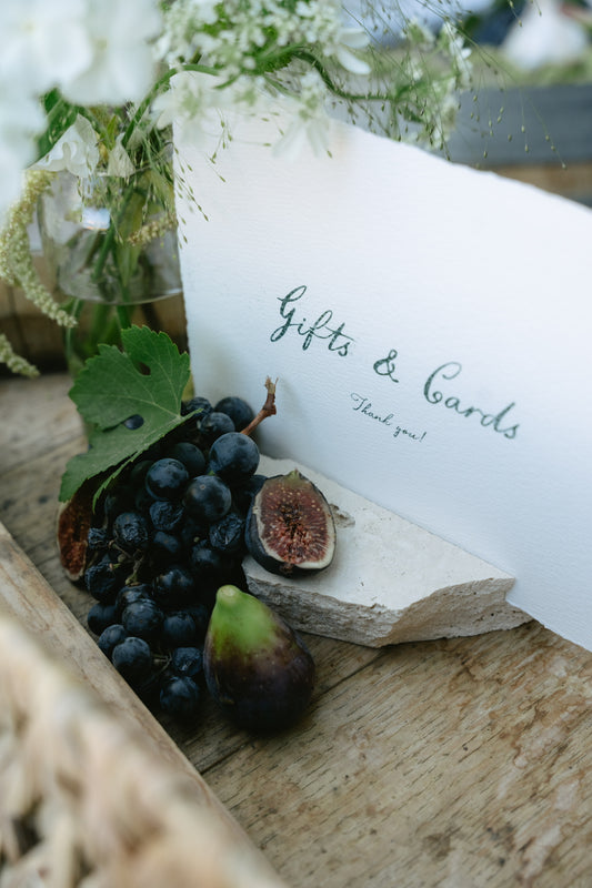 Natural Stone Menu Holders