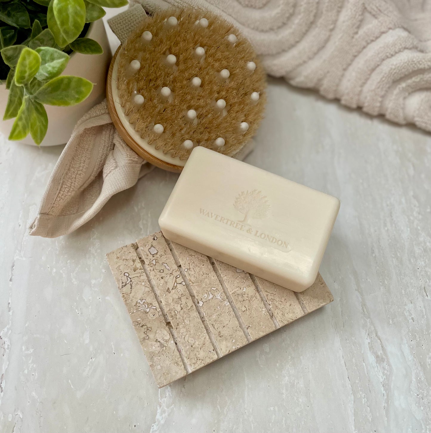 Classic Travertine Soap Dish - Astarli