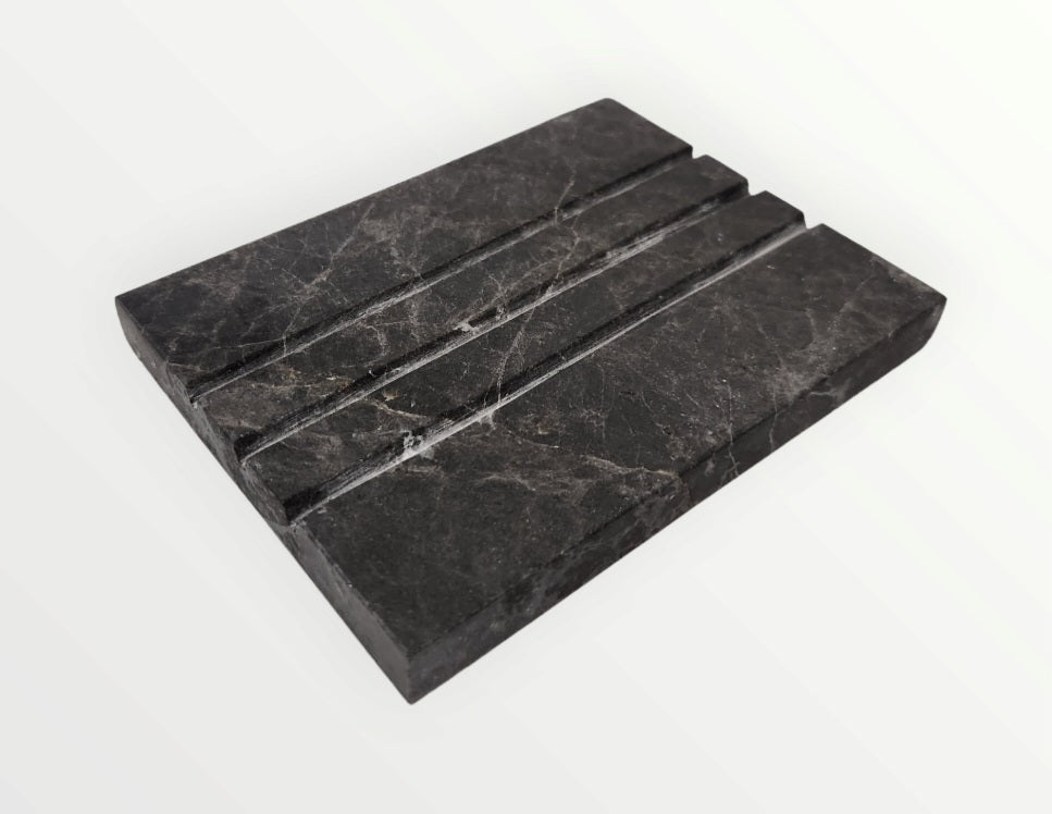 Black Marble Soap Dish - Izler