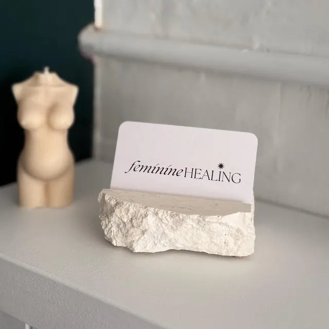 Natural Stone Business Card Holder