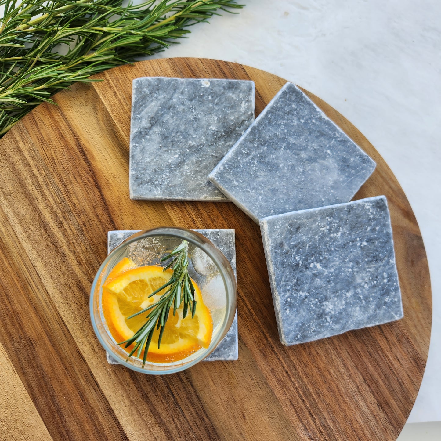 Bluestone Marble Drink Coasters